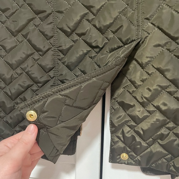 COLE HAAN Army Green Jacket, Small - Picture 4 of 5
